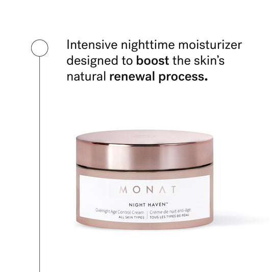 Closeup of MONAT Night Haven Crème jar highlighting rich texture