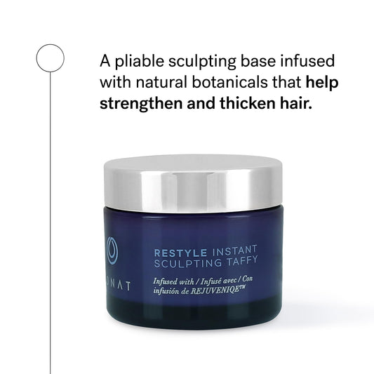 MONAT Restyle Taffy warms between palms for flexible styling.