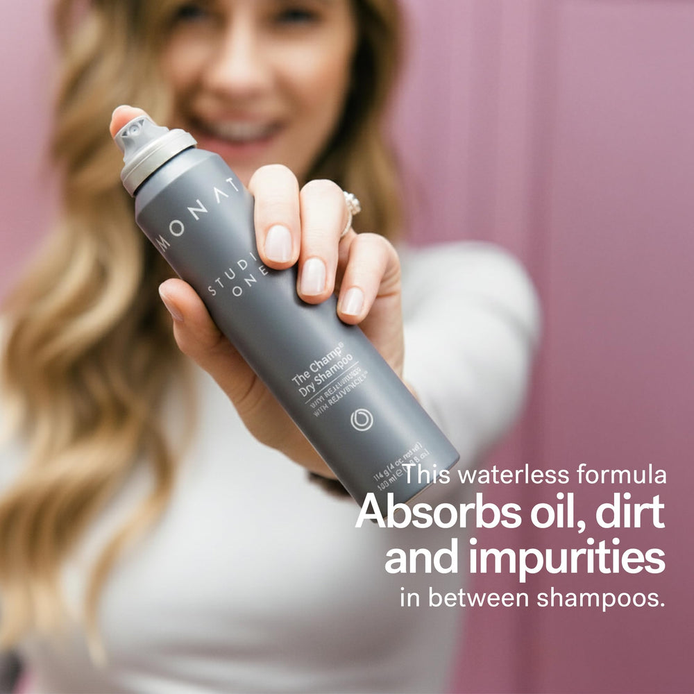 MONAT The Champ cap dispense highlights easy, mess-free application