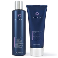 MONAT Volumizing Shampoo bottle shows lift for fine hair without heaviness