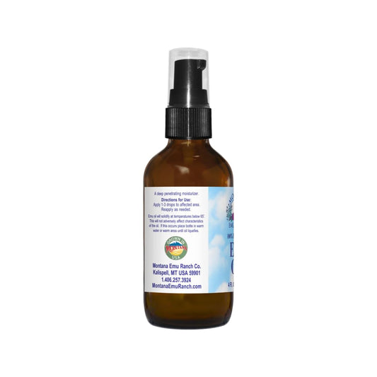 Montana Emu Ranch Emu Oil dropper ready for skin application