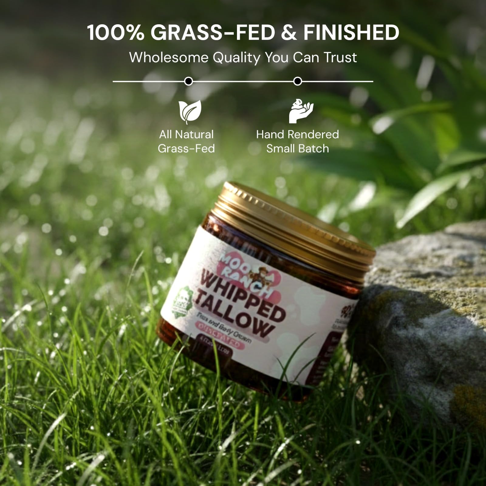 Moo Ranch ingredients label highlights natural, clean skincare for sensitive skin.