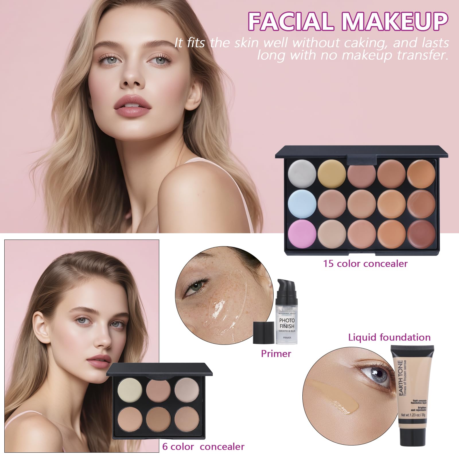 Moobirlet professional makeup brushes for precise application.