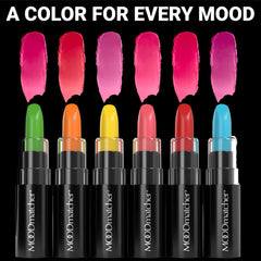 MOODmatcher close-up application shows silky lip texture.