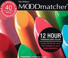 MOODmatcher lipstick applied for a personalized shade that adapts to undertones.