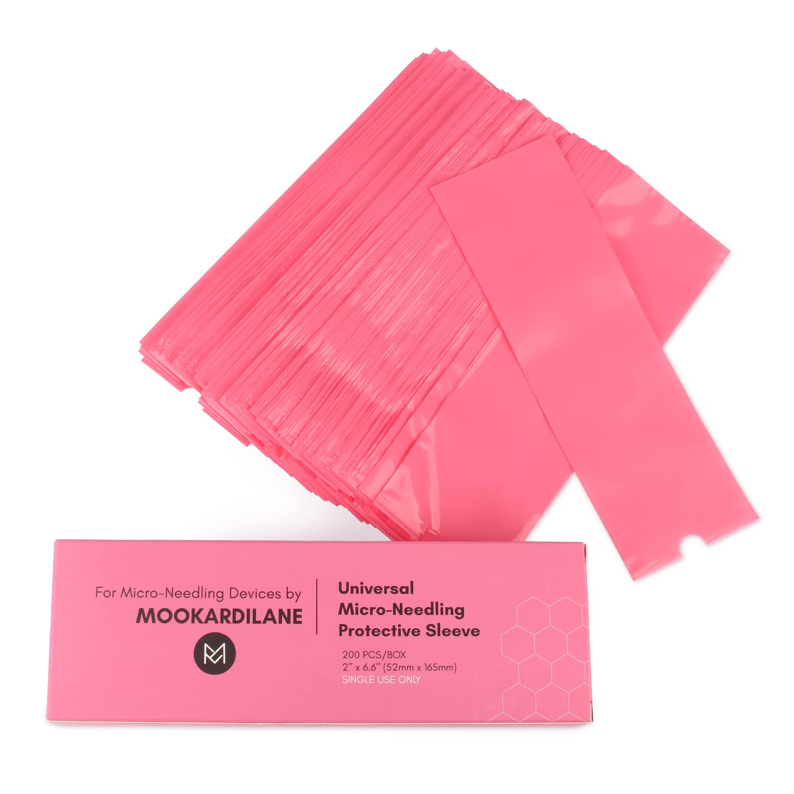 MK MOOKARDILANE Derma Care Pen Covers pack of 200 sleeves for device protection and cleanliness.