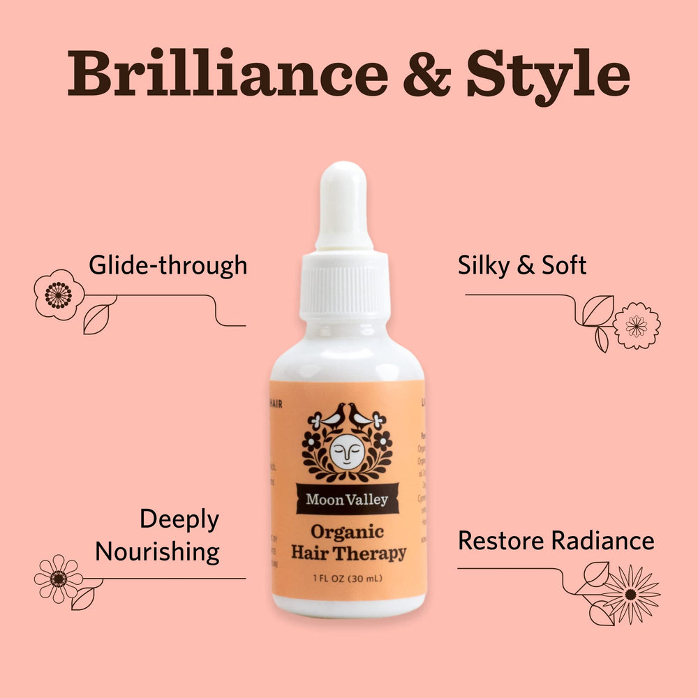 Moon Valley Organics Hair Therapy MCT oil detail for deep hydration