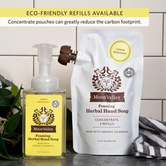 Moon Valley Organics Lemon Rosemary eco friendly bottle promotes sustainability