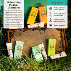 Moon Valley Organics PsoriaSoothe label bottle indicates safe daily use.