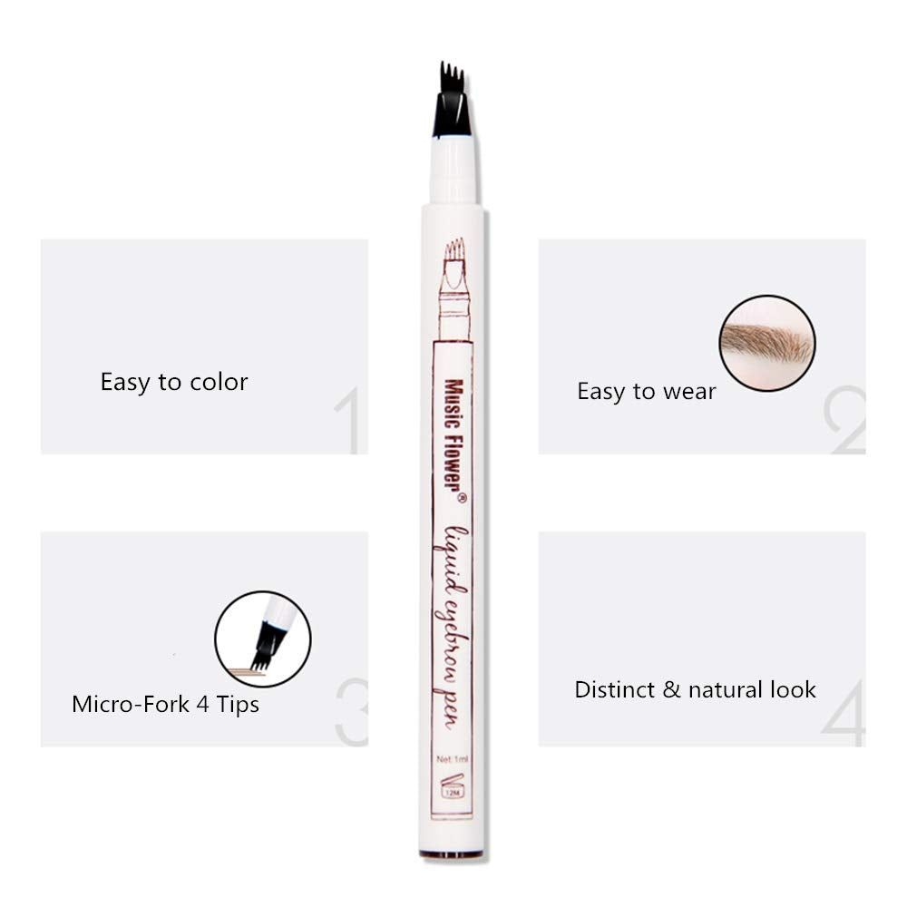 MoonKong natural-looking brows with long-lasting color and easy removal.
