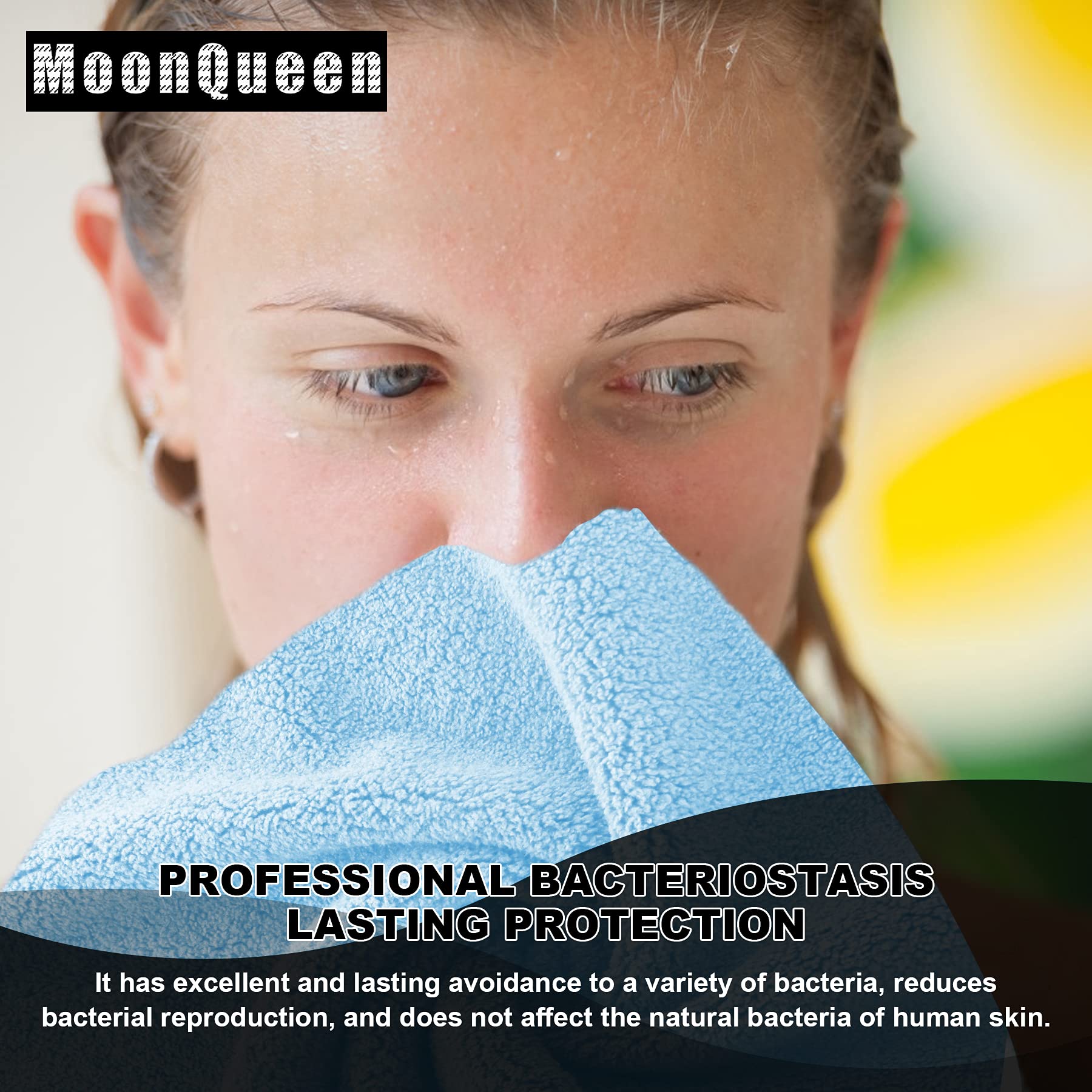 MOONQUEEN hypoallergenic skin-friendly cloths reduce irritation during cleansing