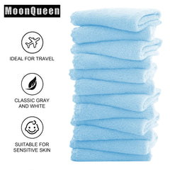 MOONQUEEN travel-friendly face cloths fit cosmetic bag for on-the-go touchups