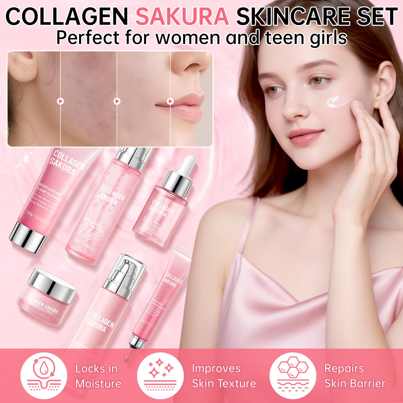 Mopayzer Collagen Sakura lotion: light moisture for daily glow