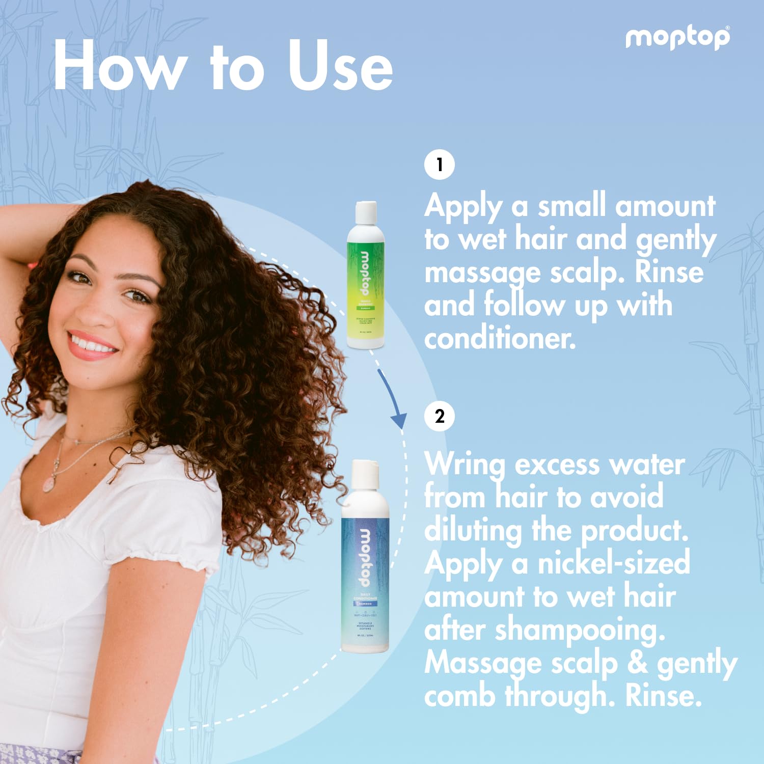 MopTop botanicals aloe honey olive oil close-up highlighting natural ingredients.