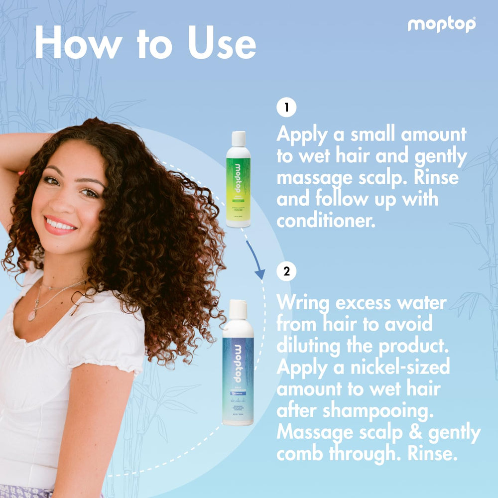 MopTop botanicals aloe honey olive oil close-up highlighting natural ingredients.