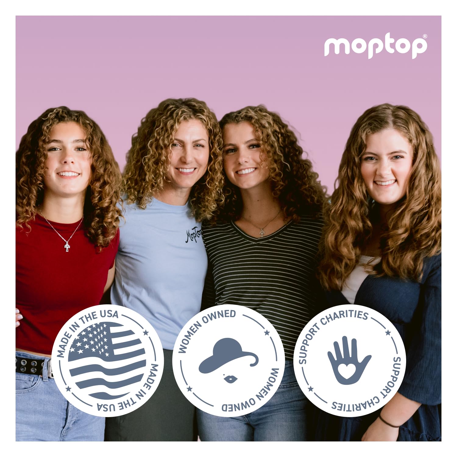 MopTop Curly Hair Gel Custard appearance-ready curls ready for everyday wear.