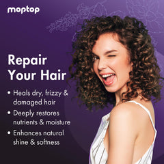 Creamy MopTop conditioner texture ready for detangling and slip.