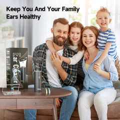 Morfone compact ear cleaning kit in use for home care or travel.