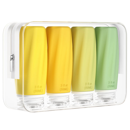 Morfone travel bottles with leak-proof one-piece cap protect belongings during travel