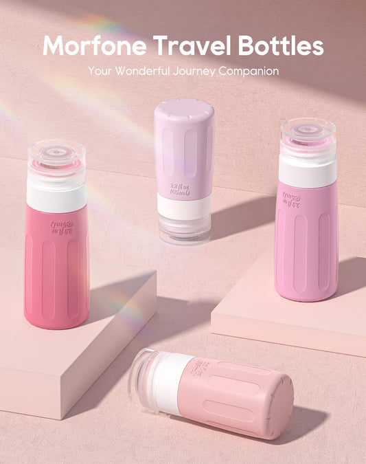 Morfone travel jars 4-pack ideal for creams and lotions on the go