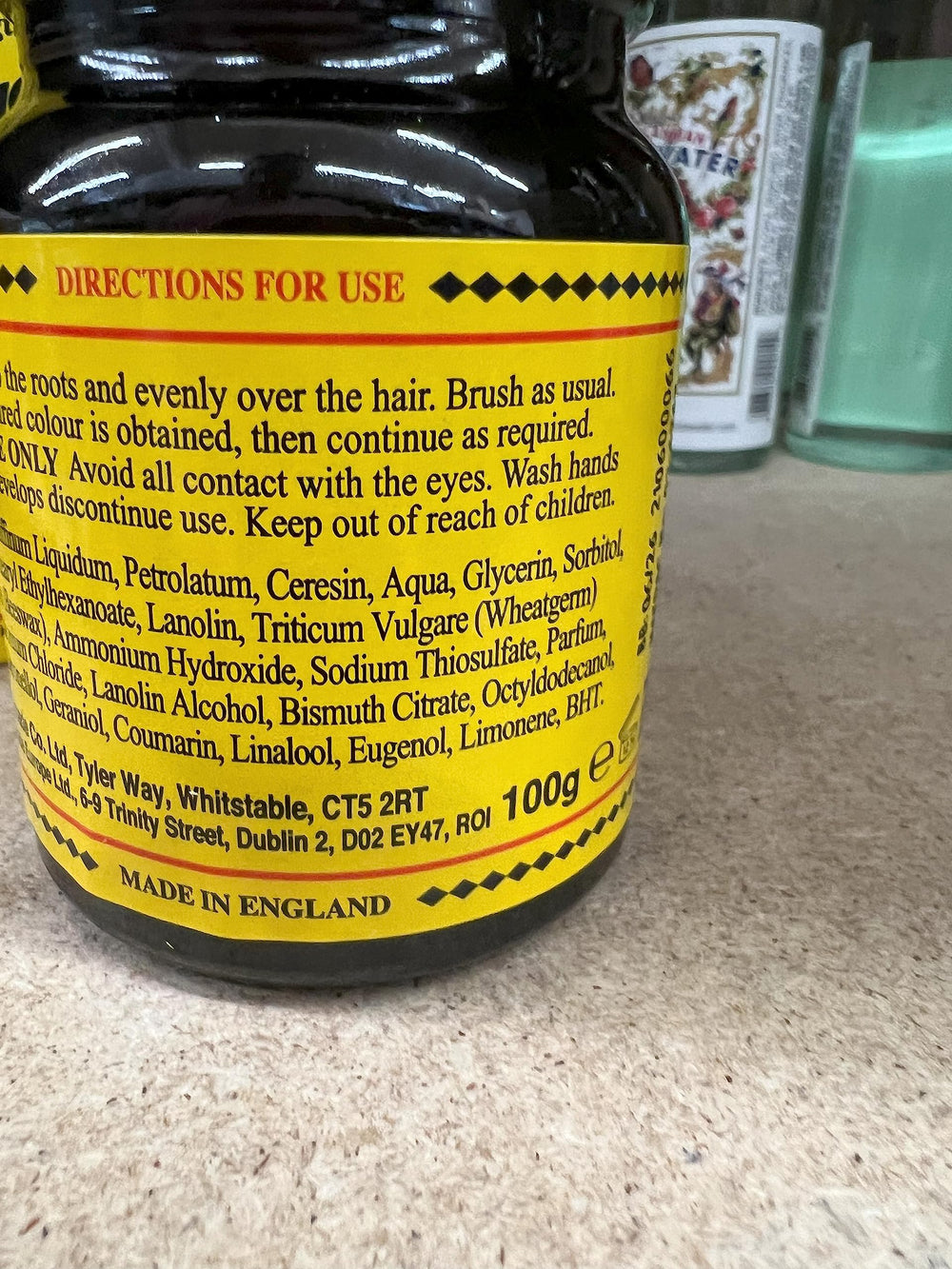 Morgans Pomade Original label emphasizes heritage dating back to 1873.