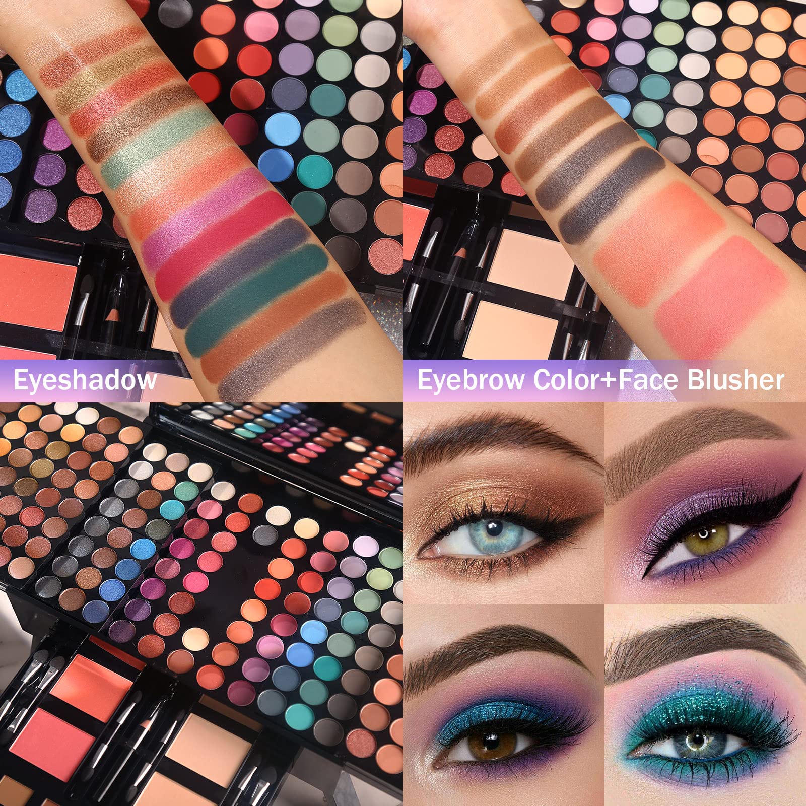 MORNECA full-size mirror inside kit enables easy makeup application anywhere.