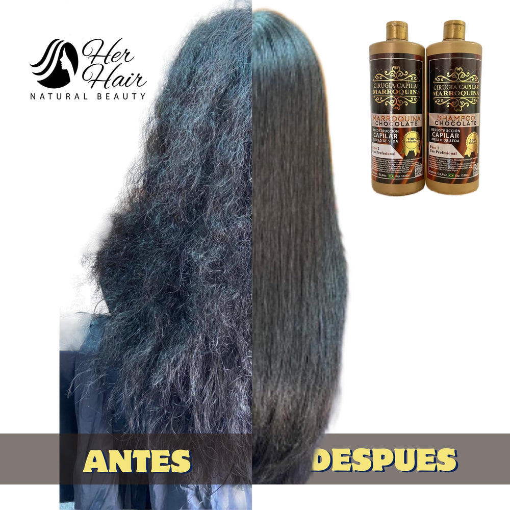 Moroccan Chocolate Hair Shampoo anti-frizz helps tame flyaways for a polished look.