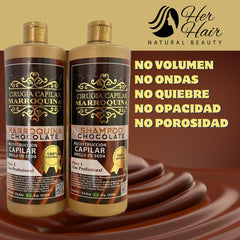 Moroccan Chocolate Hair Shampoo extreme shine on luminous, healthy looking strands.