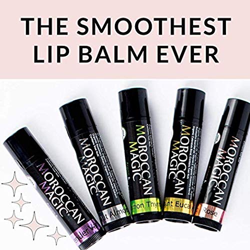 Moroccan Magic elderberry balm adds subtle flavor with hydrating shine.