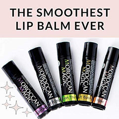 Moroccan Magic elderberry balm adds subtle flavor with hydrating shine.