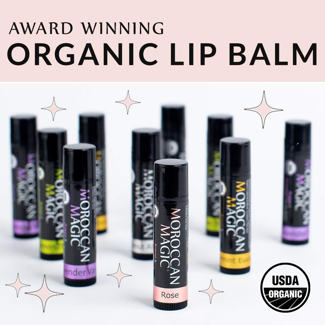 Moroccan Magic lavender vanilla balm soothes with calming scent before bed.