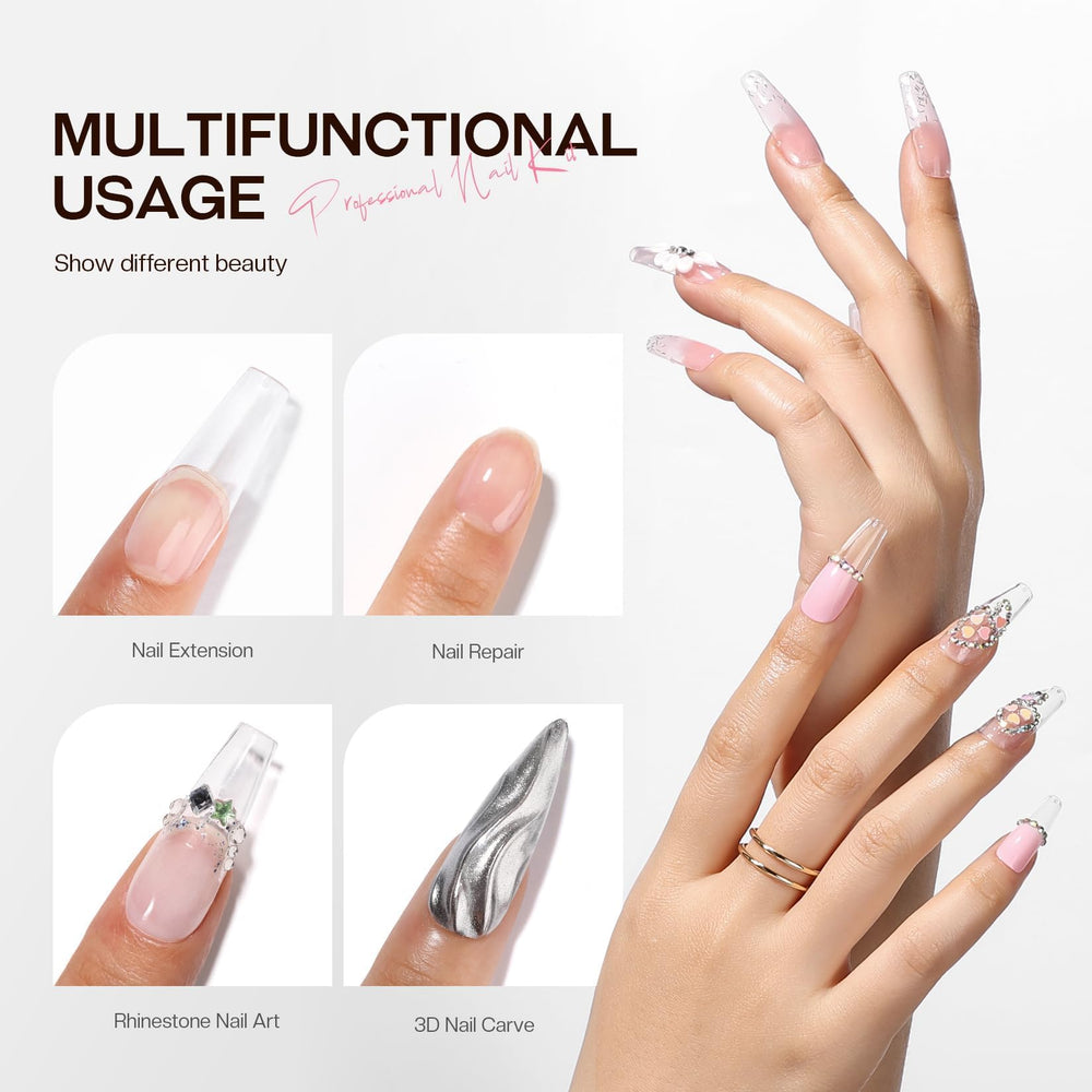 Morovan Builder Gel transparency and gloss highlight long-lasting shine.