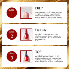 Morovan Christmas gel nail polish ready to cure under LED light for salon shine.