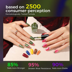 Morovan brown shimmer nail polish for rich, glossy depth