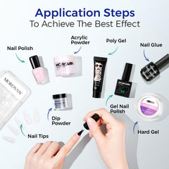 Morovan gel nail application setup for salon-ready results.