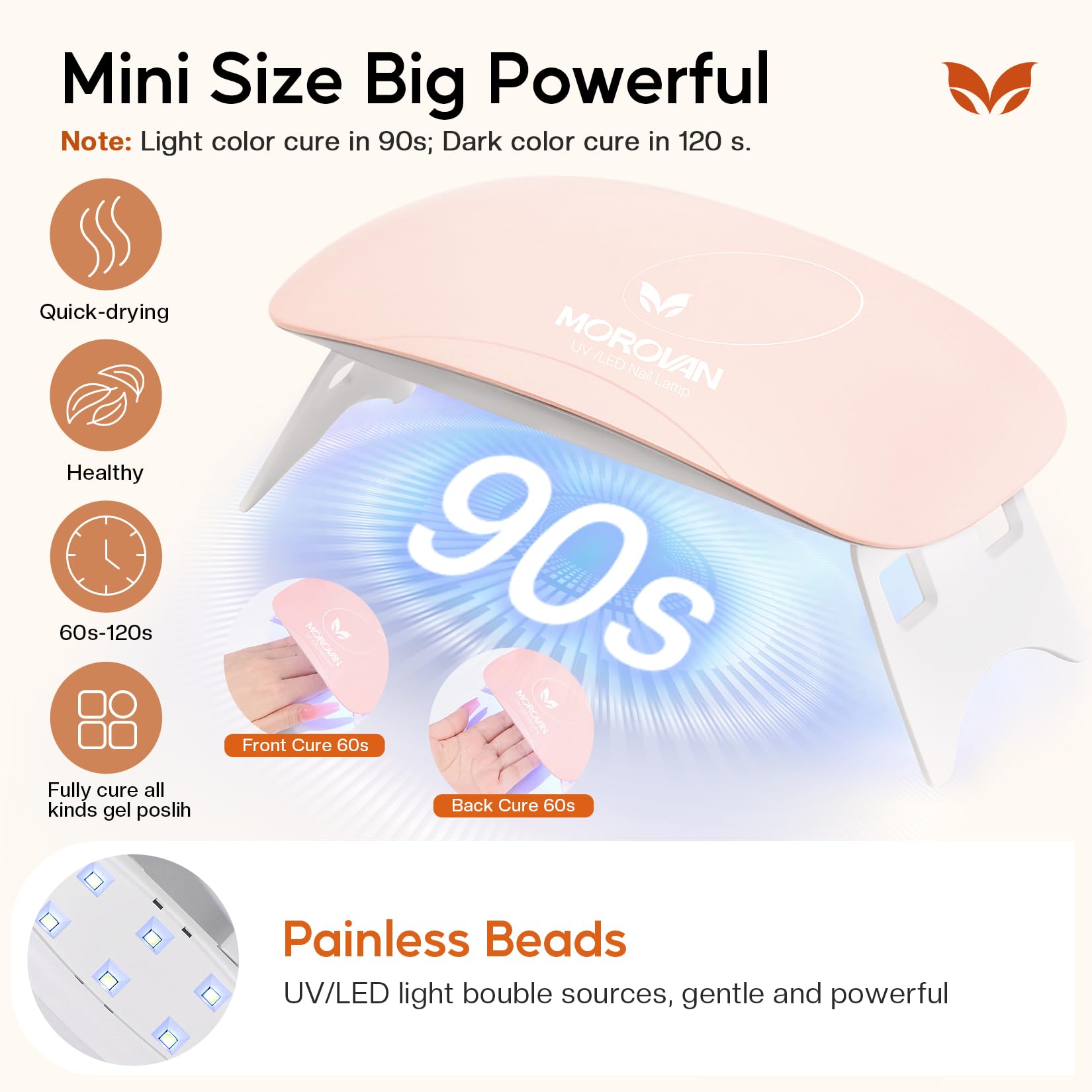 Morovan nail art stickers and rhinestones inspire creative, personalized designs.