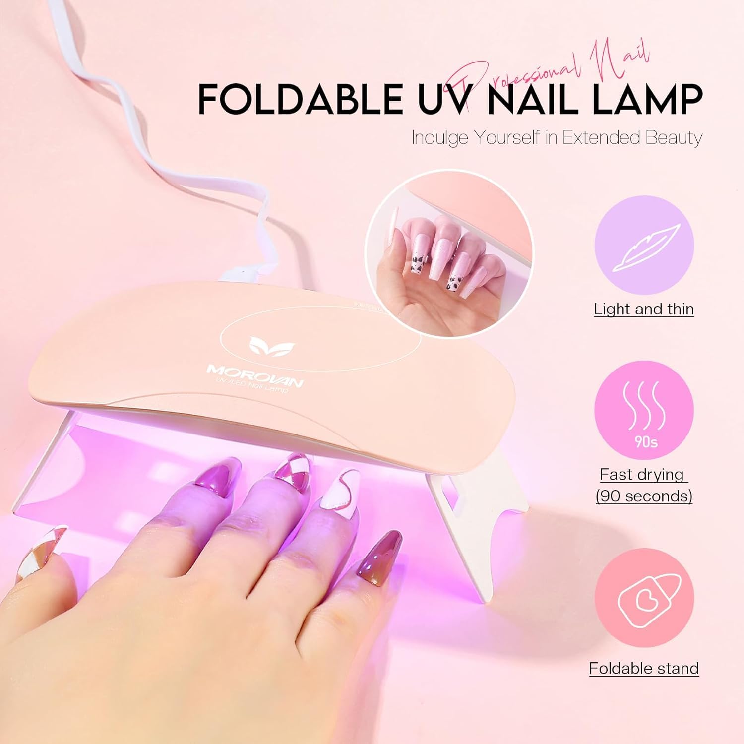 Morovan rhinestones for sparkling DIY nails