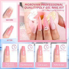 Morovan glitter finish nails showcased in bright lighting.