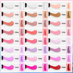 Morovan poly gel bottle close-up shows natural-looking, long-lasting finish.