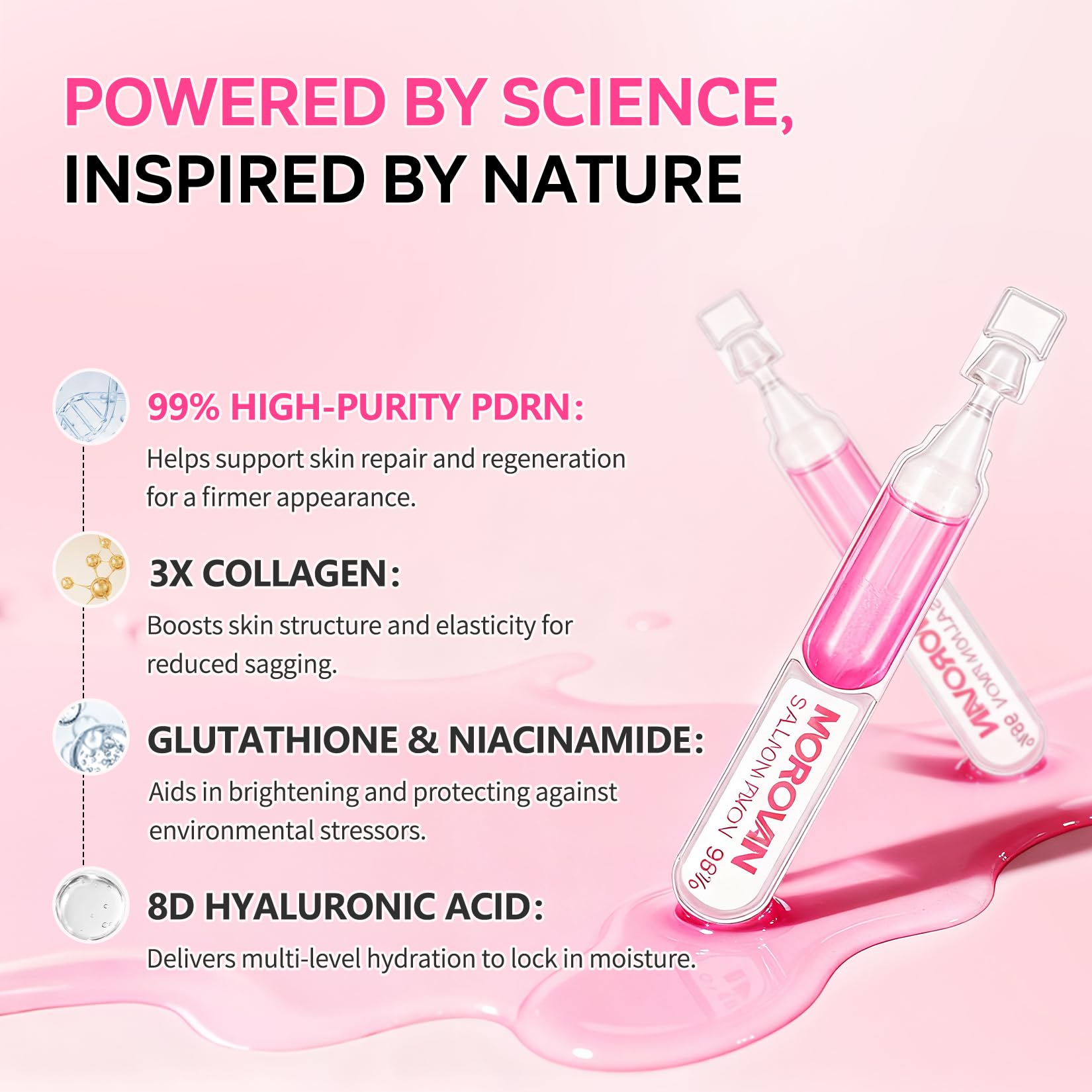 Morovan Salmon DNA serum under makeup for daily wear