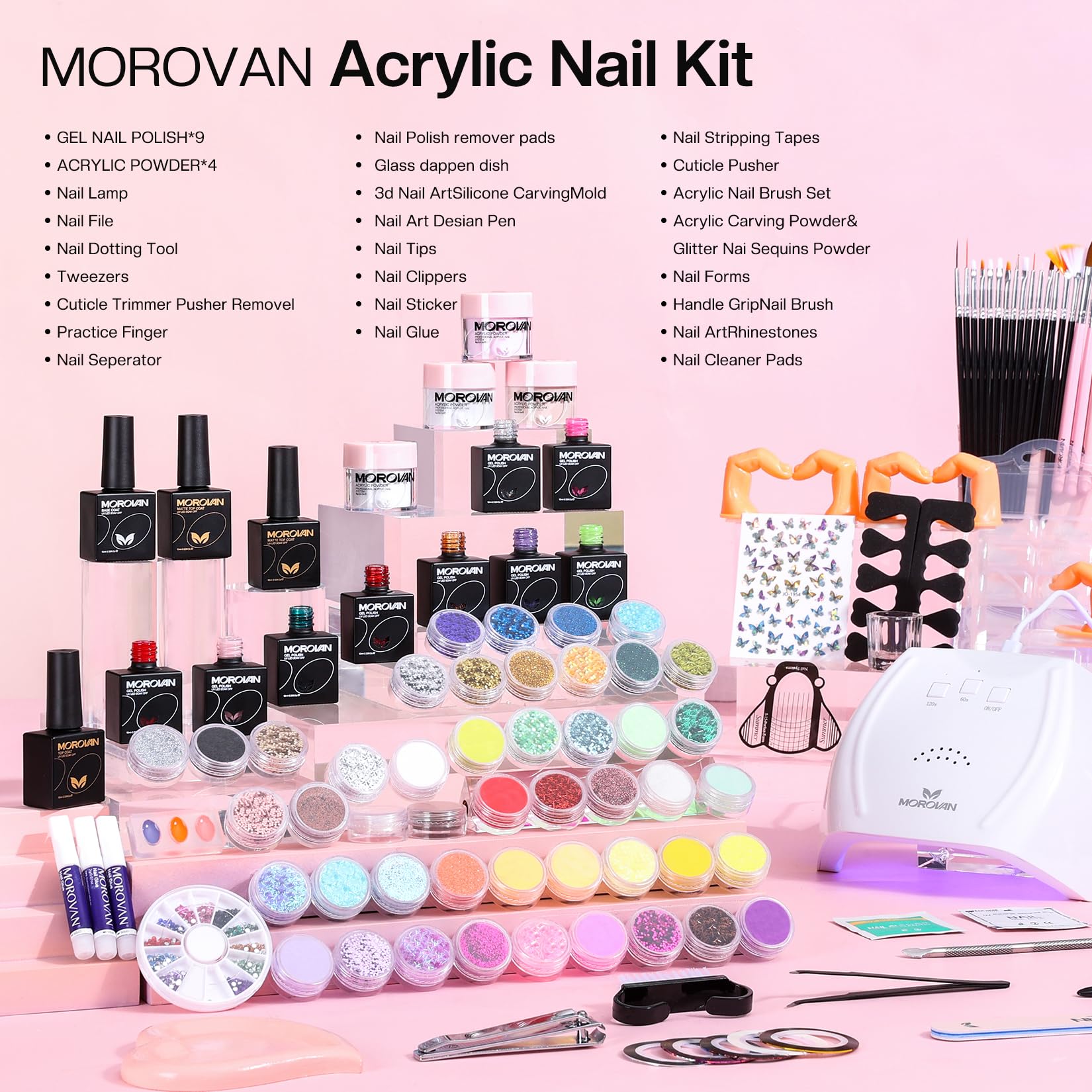 Morovan UV LED lamp 48W delivers salon-quality results at home.