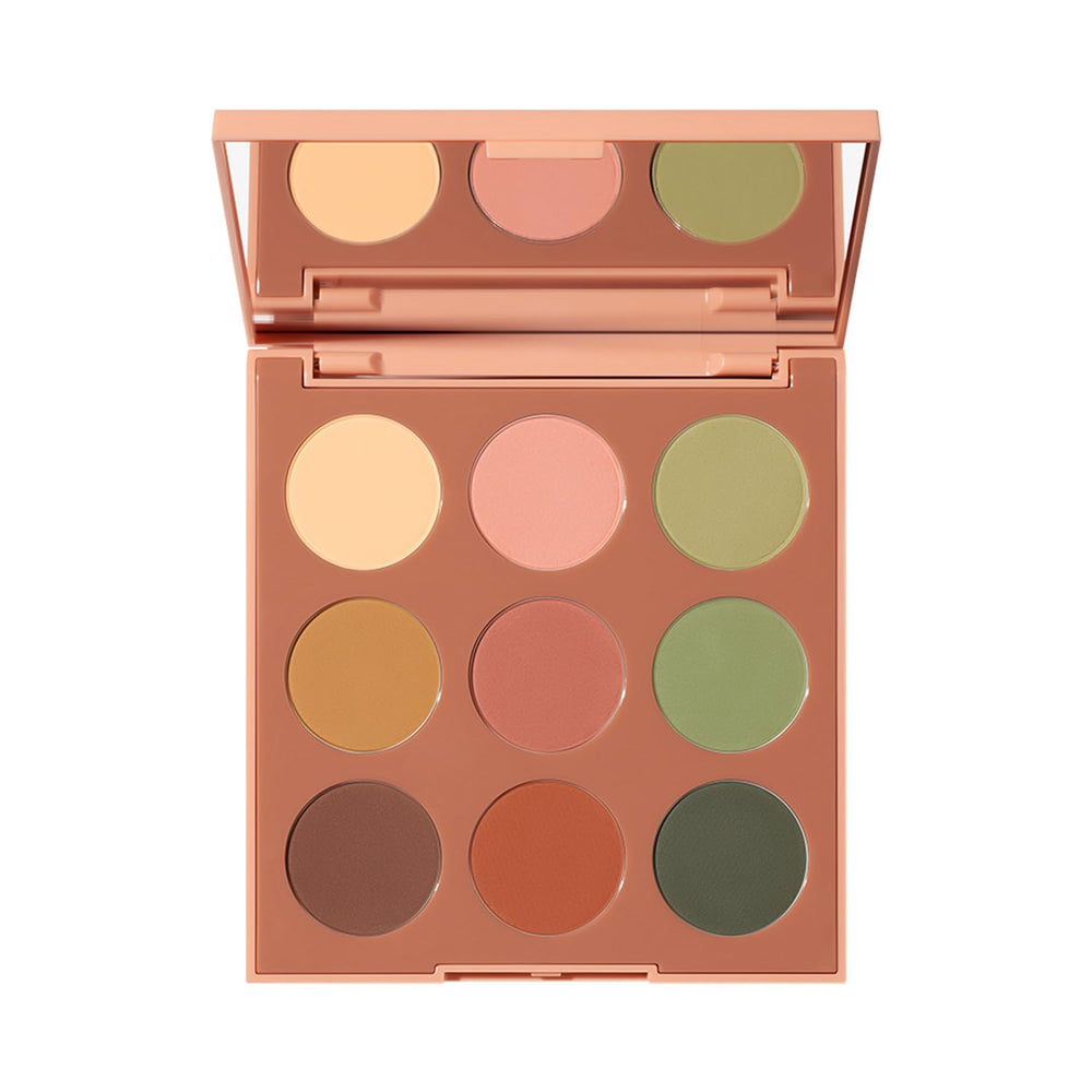 Morphe 9B Matte Essentials Palette open showing warm neutrals for versatile looks.