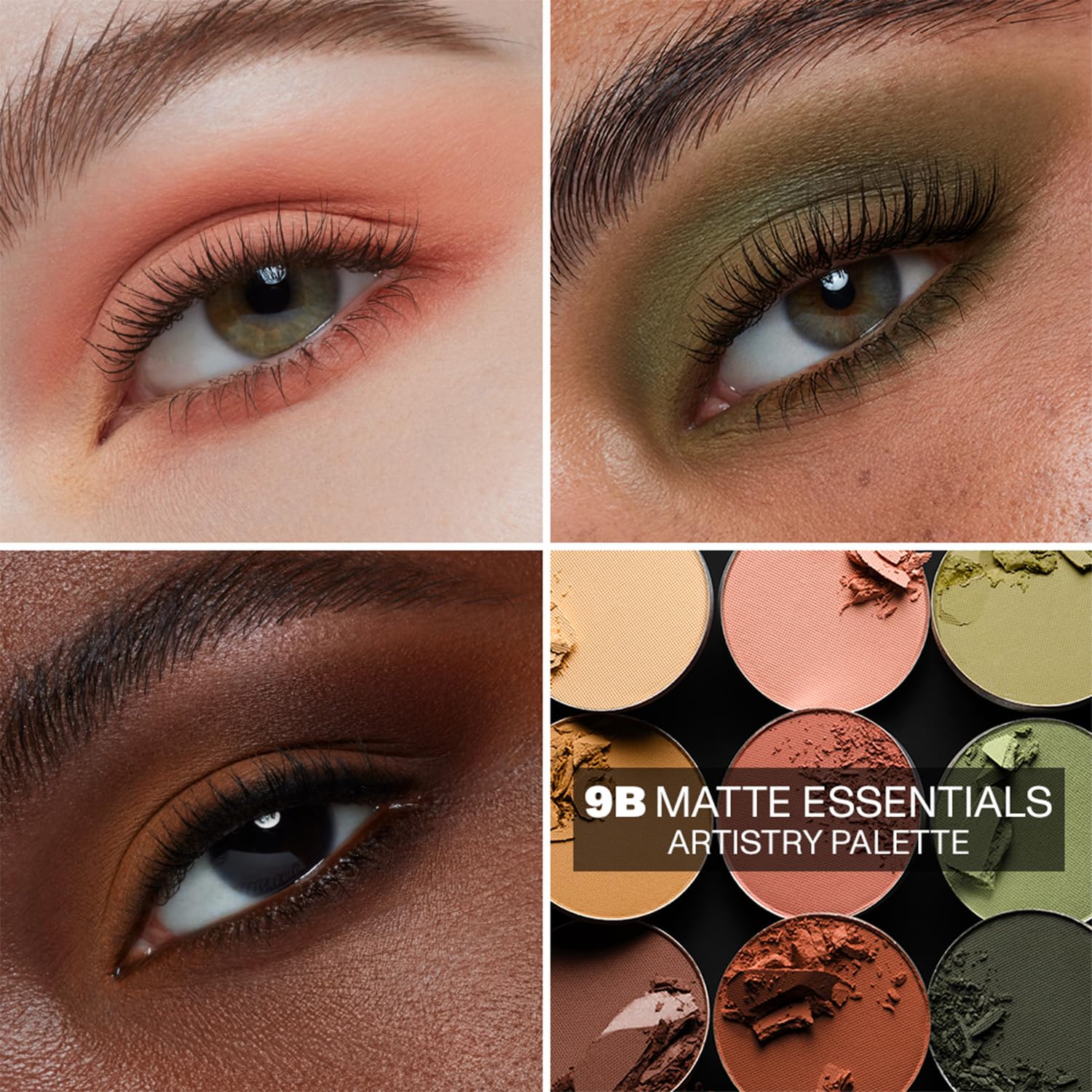 Morphe 9B matte and shimmer finishes add depth and dimension.