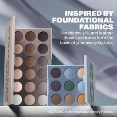 Morphe 9C Matte Essentials flat lay with all-matte finishes.