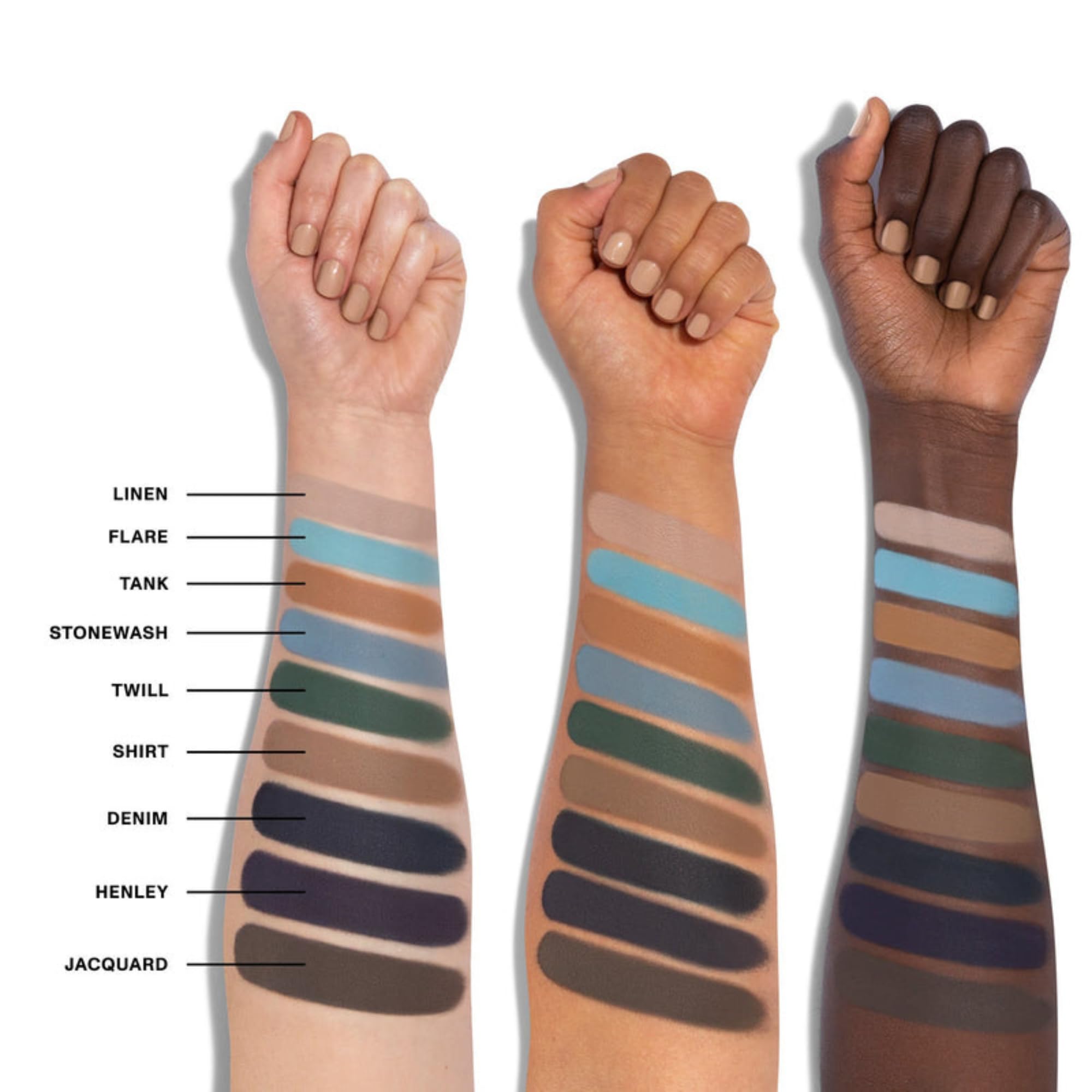 Morphe 9C swatches showing rich pigments for day-to-night looks.
