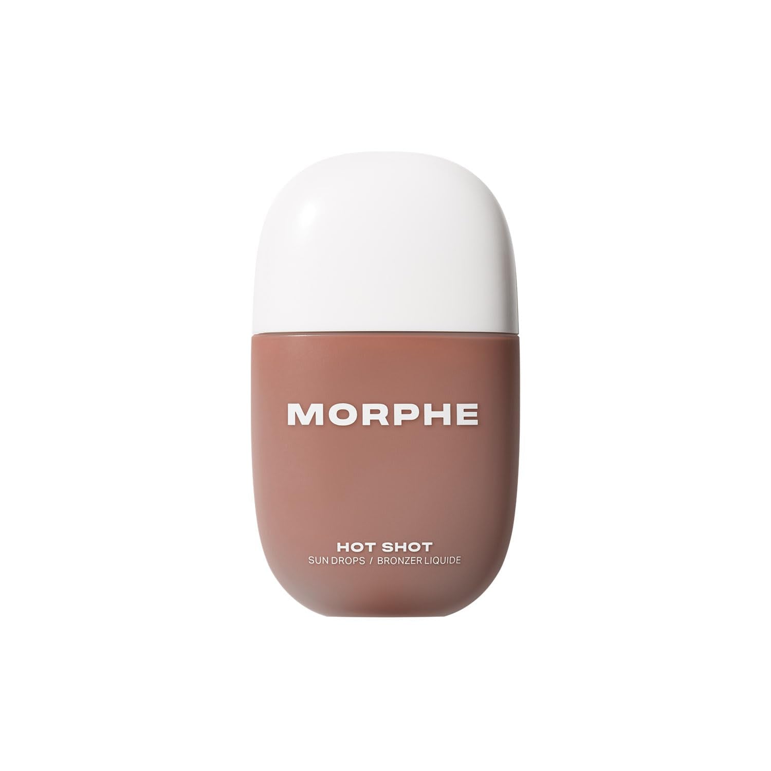 Morphe Hot Shot Sun Drops cheek swatch demonstrating buildable bronze.
