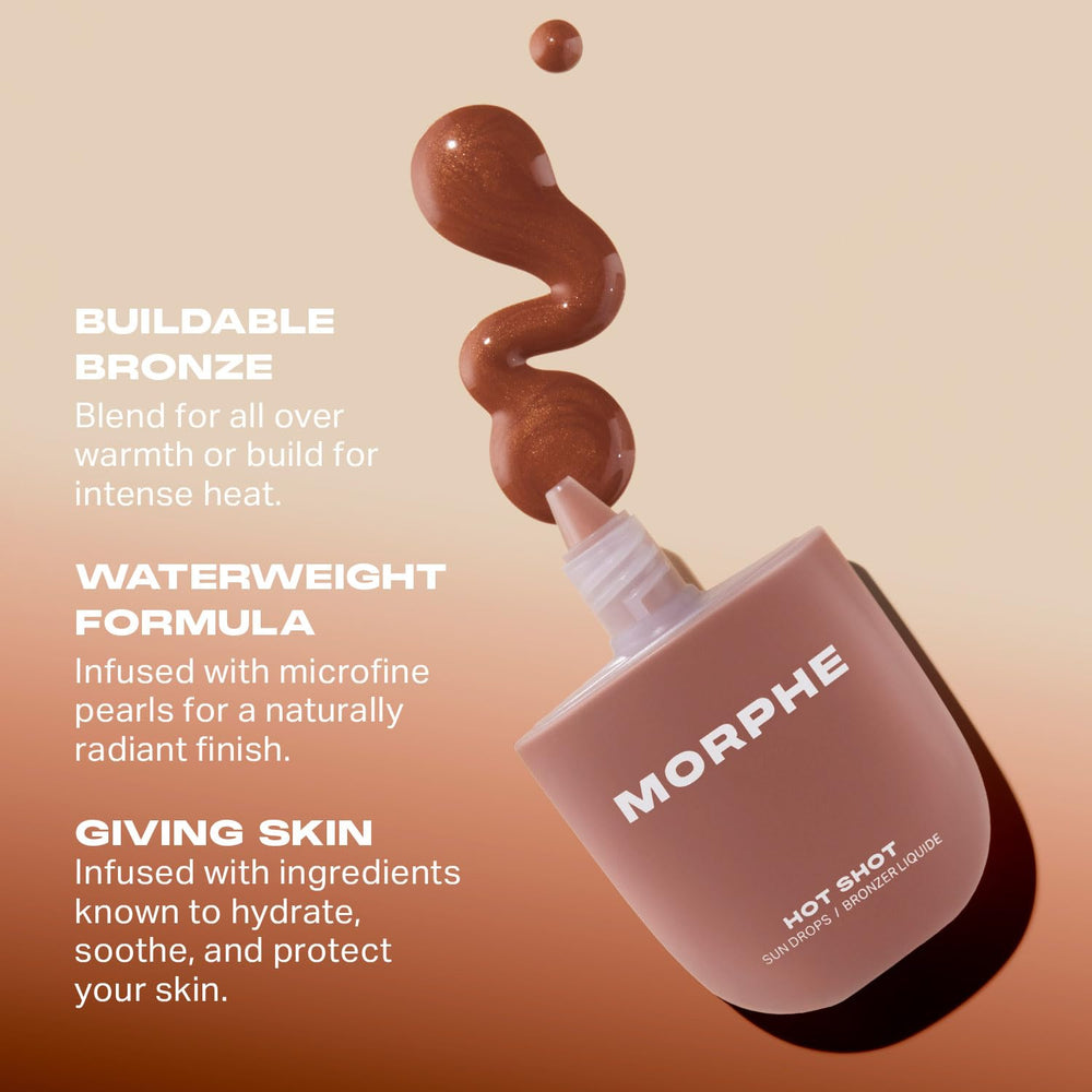 Morphe Hot Shot Sun Drops droplet pour shows easy dispensing.