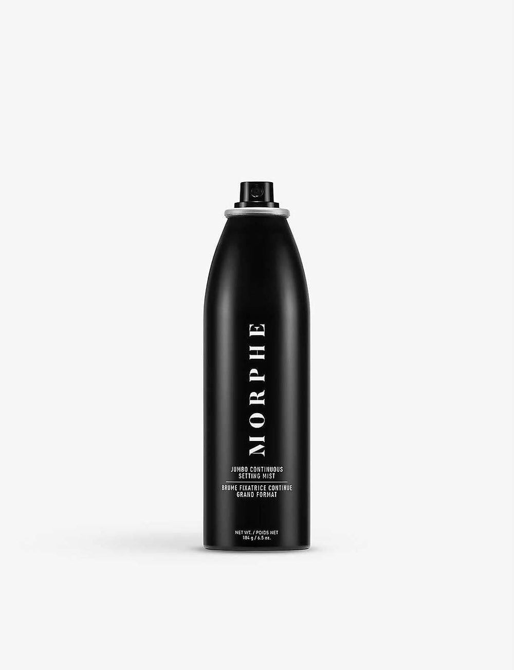 MORPHE Jumbo Setting Mist spray for even, micro-fine coverage.