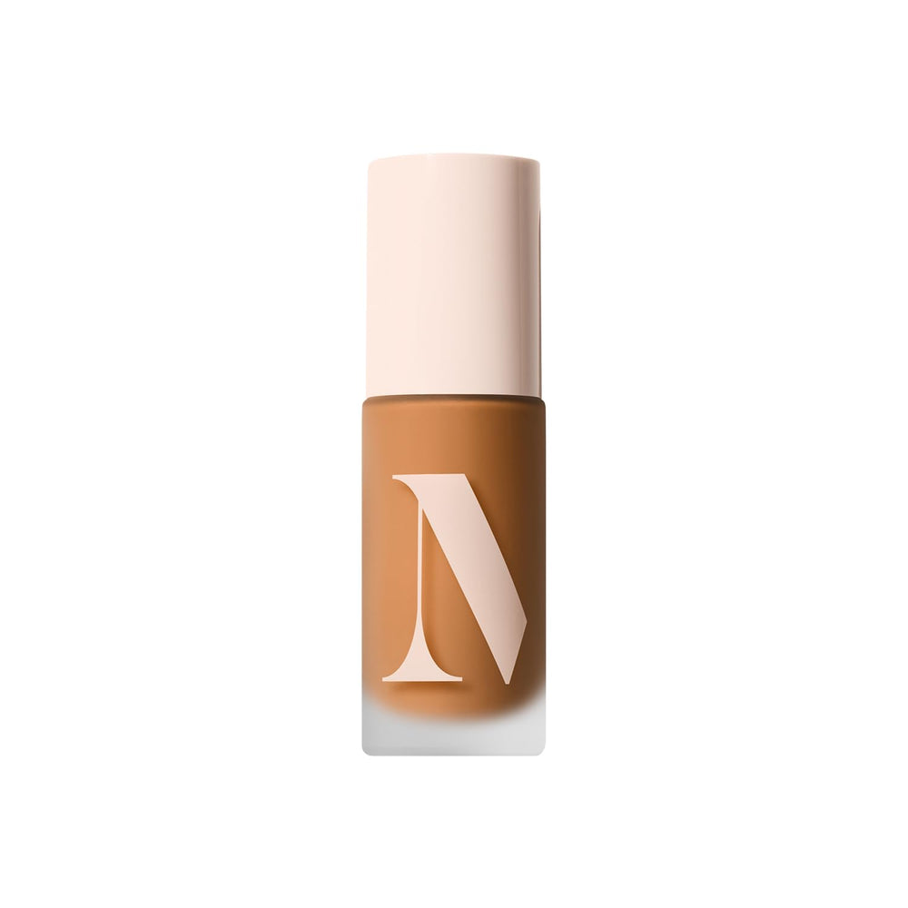 Morphe Lightform Dewy Foundation bottle with pump for easy, hydrated application.