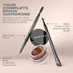 Morphe M625 Three-in-One Sculpting Brush pictured for precise shaping and blending